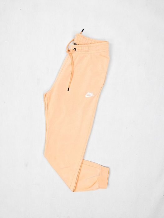 Nike brzoskwiniowe spodnie dresowe dresy S logo