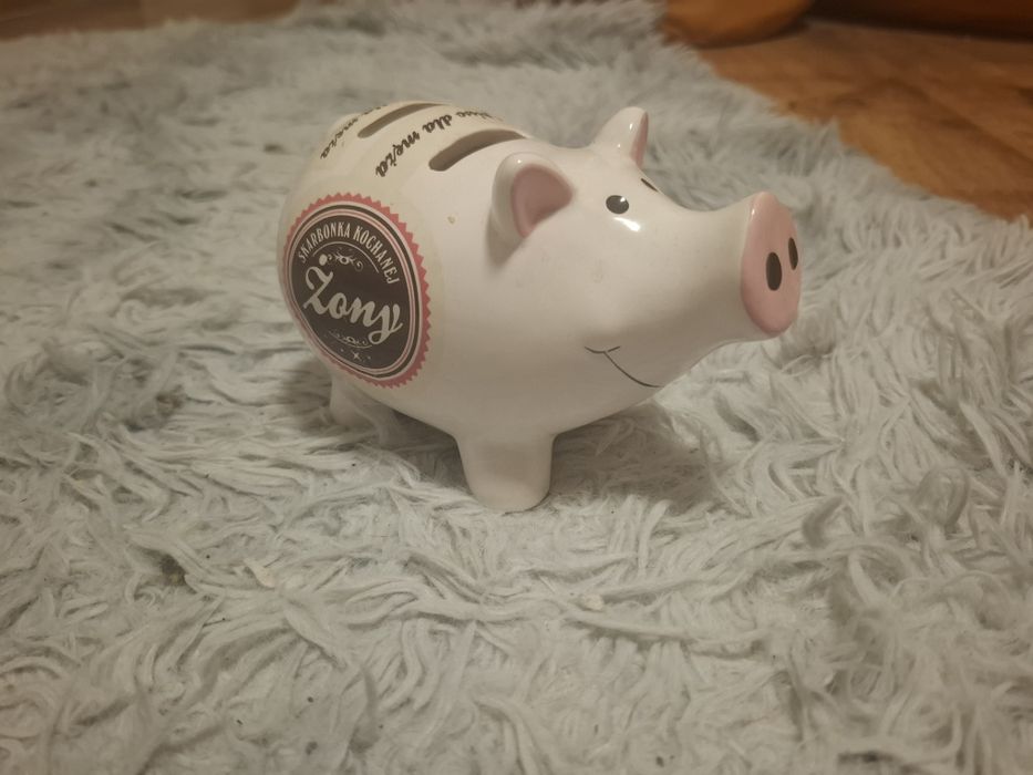 Świnka skarbonka "Kochanej Żony"