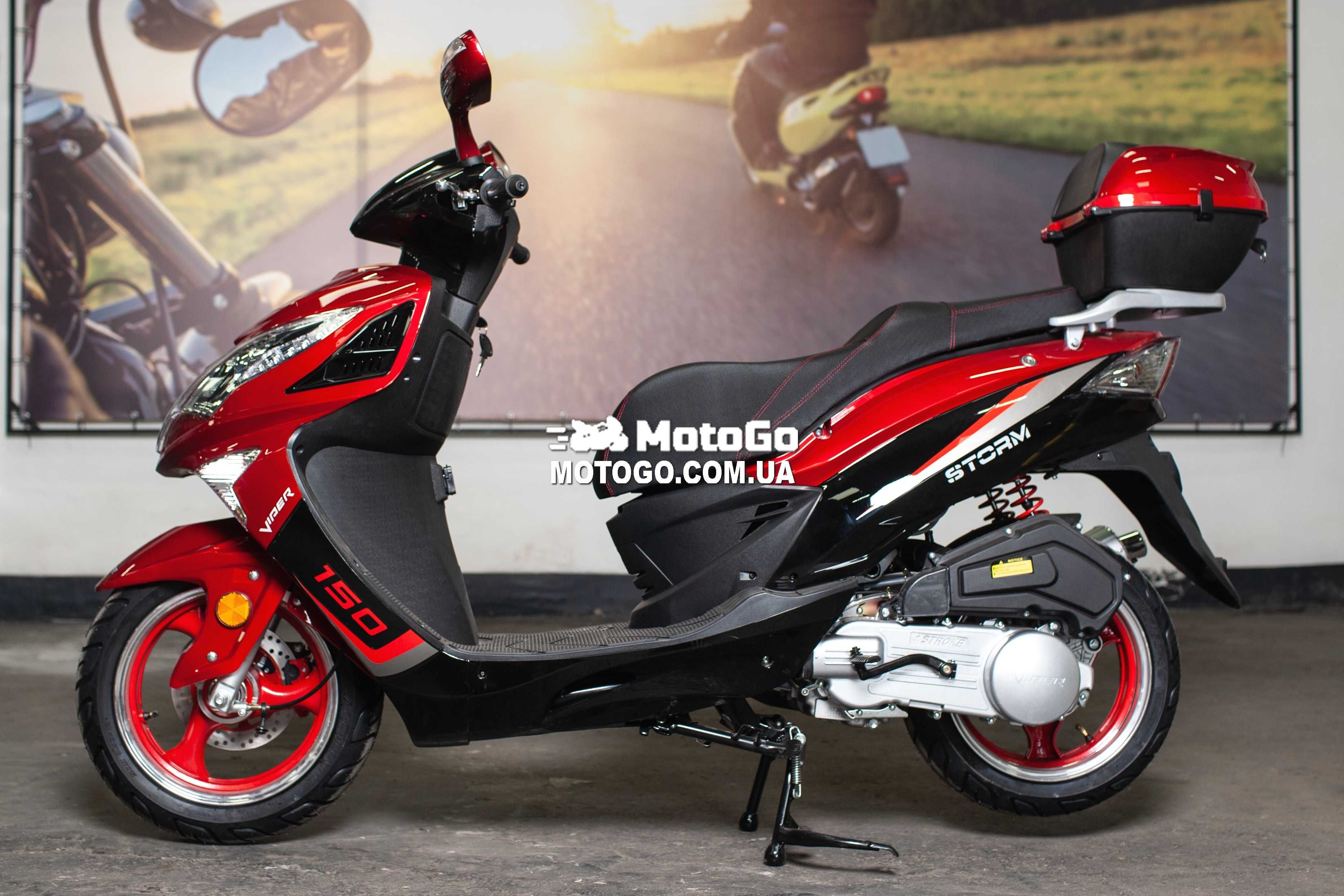 Новый Скутер Viper Storm 150 2024 Гарантия, КРЕДИТ Red - MotoGo !