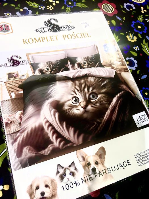 Nowa posciel bawelna nie farbuje 160/200