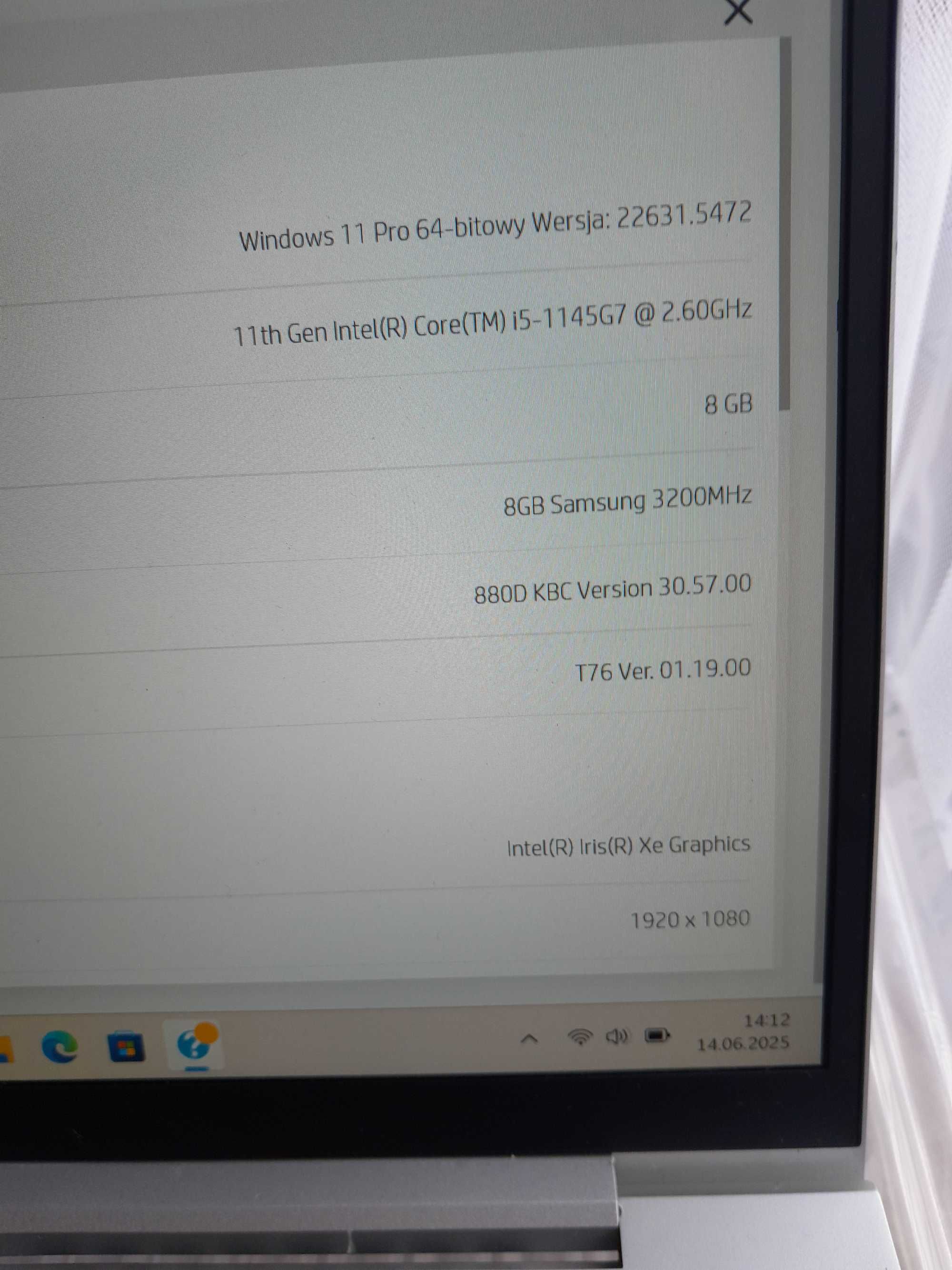 HP EliteBook 840 G8 i5 1145G7 8GB 512SSD