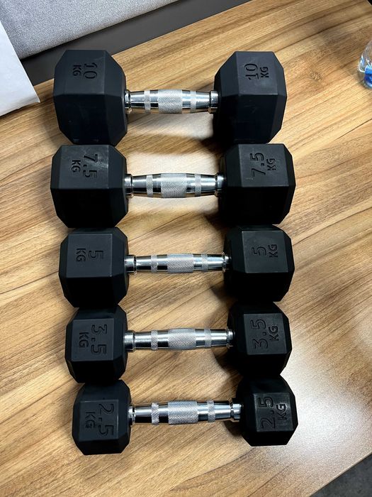 WYPRZEDAŻ!!! Hantle HEX 2,5 3,5 5 7,5 10 kg NOWE WYTRZYMAŁE