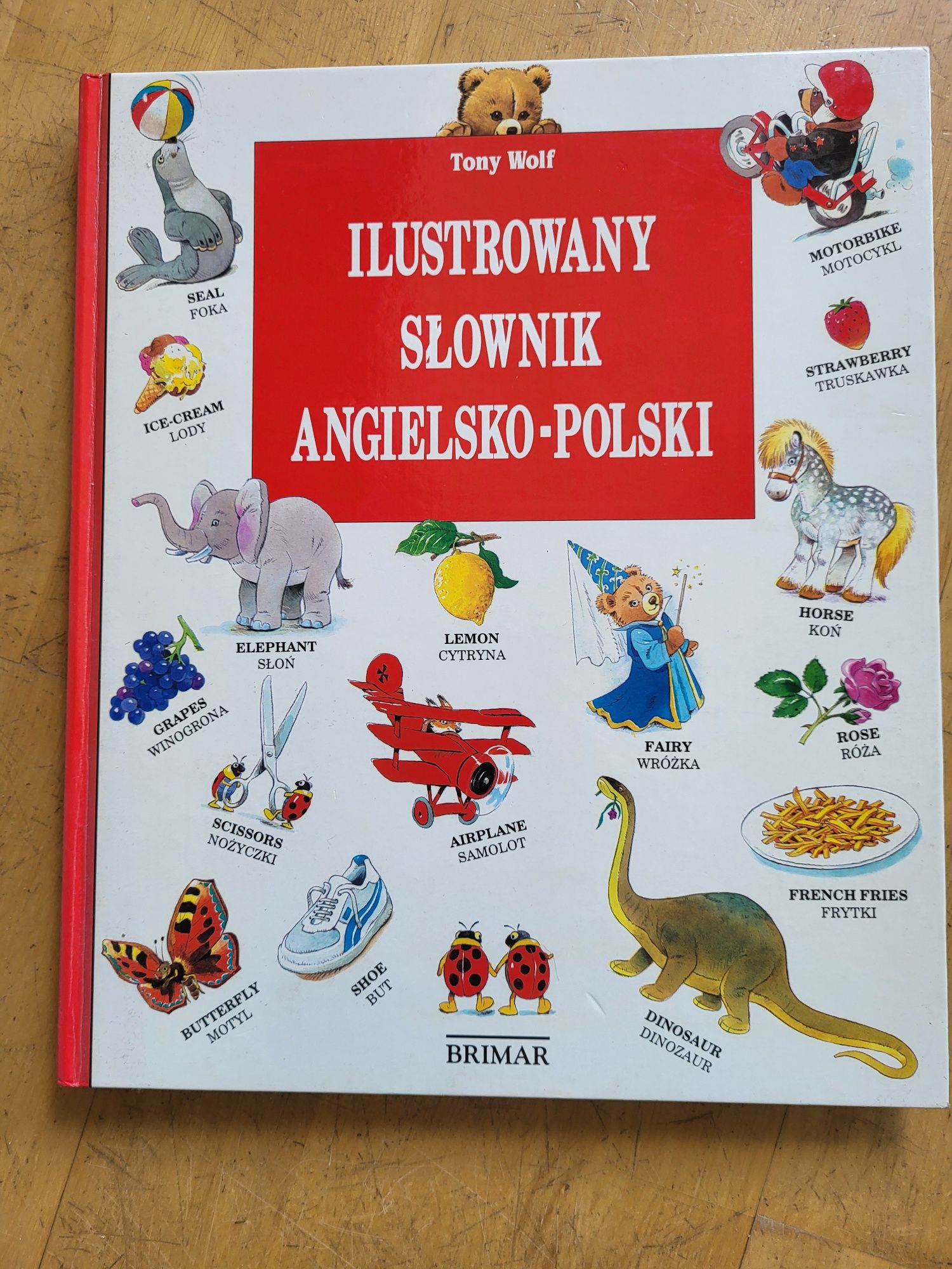 Ilustrowany słownik angielsko-polski TONY WOLF