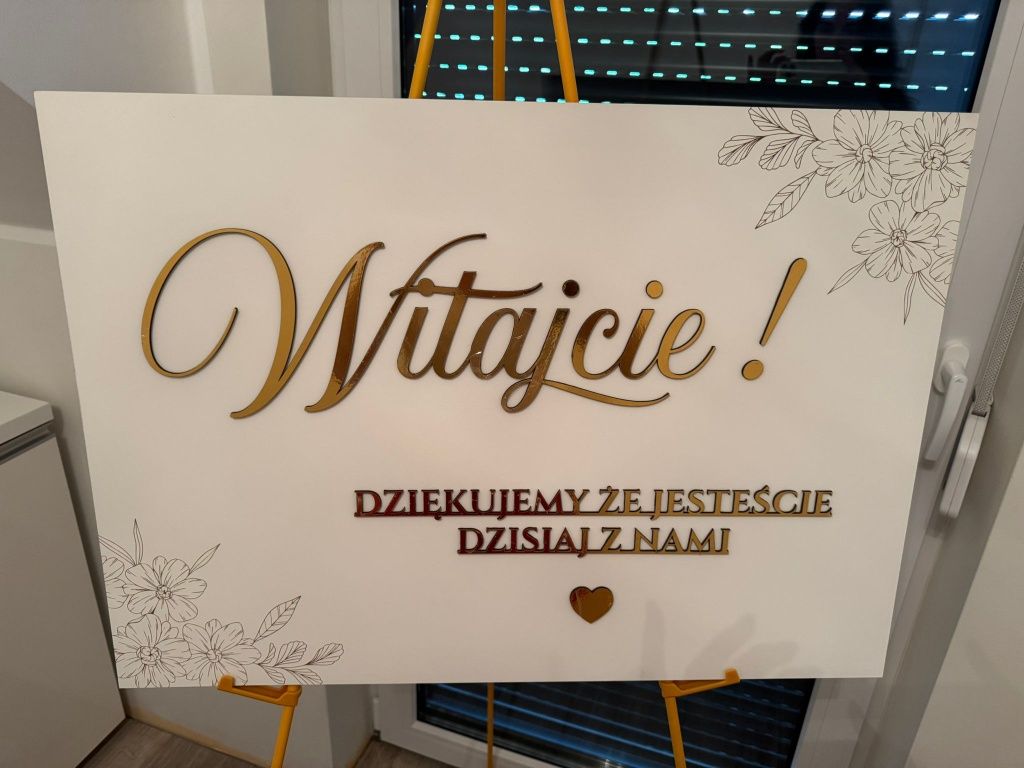 Tablica powitalna gości