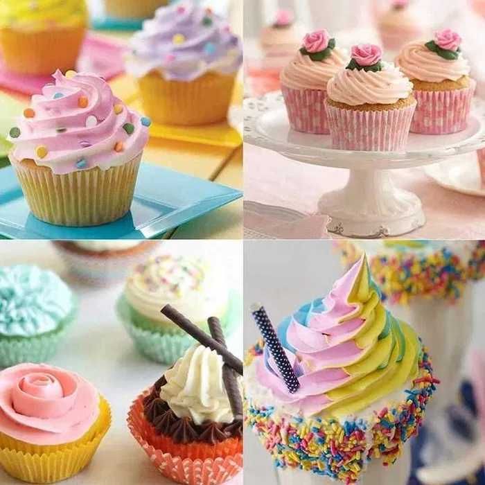 Rękaw CUKIERNICZY KUCHENNY SILIKONOWY z tylkami 24 el. Tort, Dekoracje