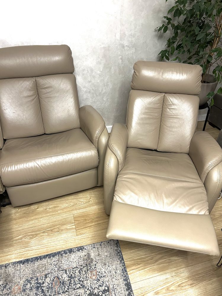 Komplet Relax skóra naturalna Domoteka - Sofa 2 osobowa+ 2 fotele