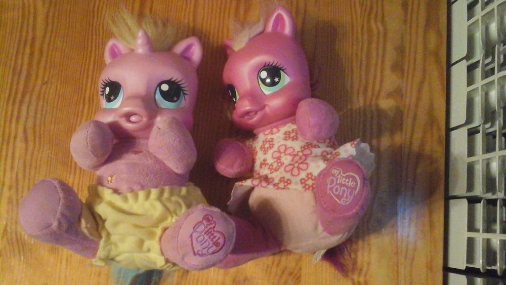 Kucyk my litle pony interaktywny 2szt. Łóżeczko Telefon j.polski