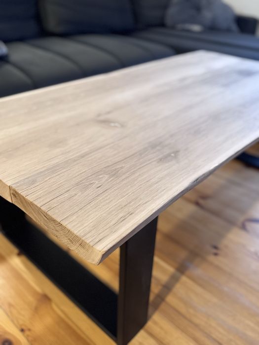 Ława dębowa z litego drewna