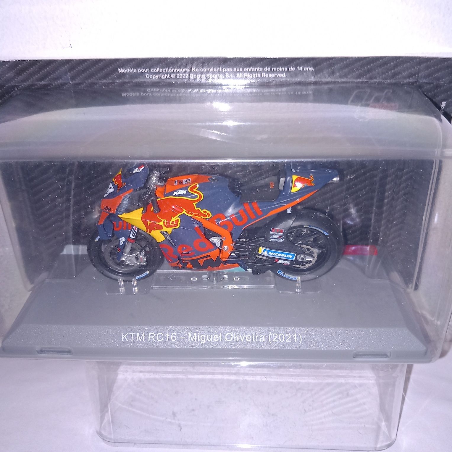 Miniatura da Moto Miguel Oliveira KTM MotoGP 2020 e 2021 1/18