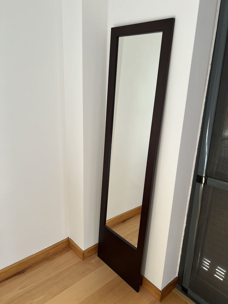 Espelho alto de parede madeira Interforma