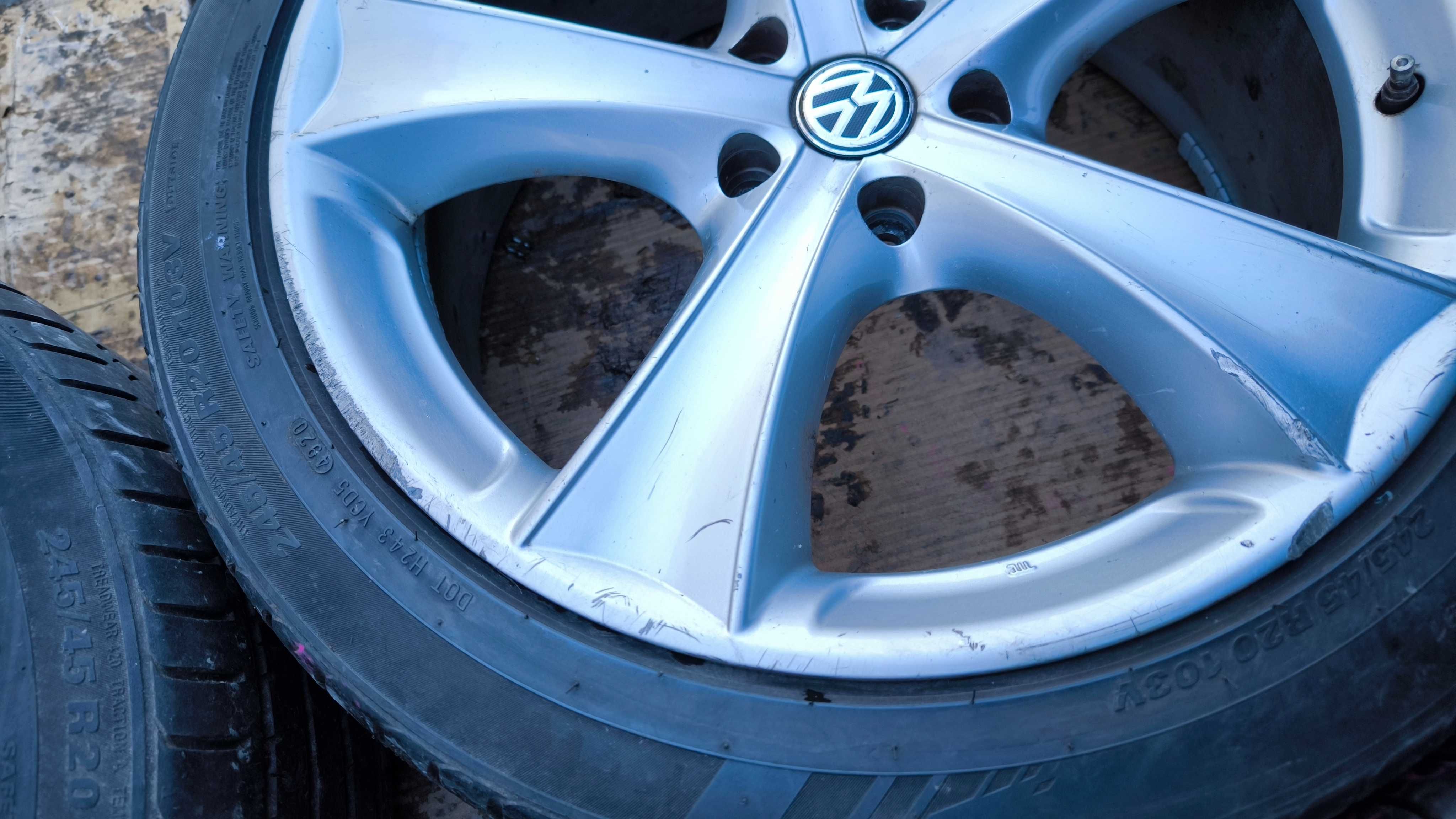 Koła VW Touareg Amarok T5 T6 T7 20 cali 5x120 ET45 Opony 245/45