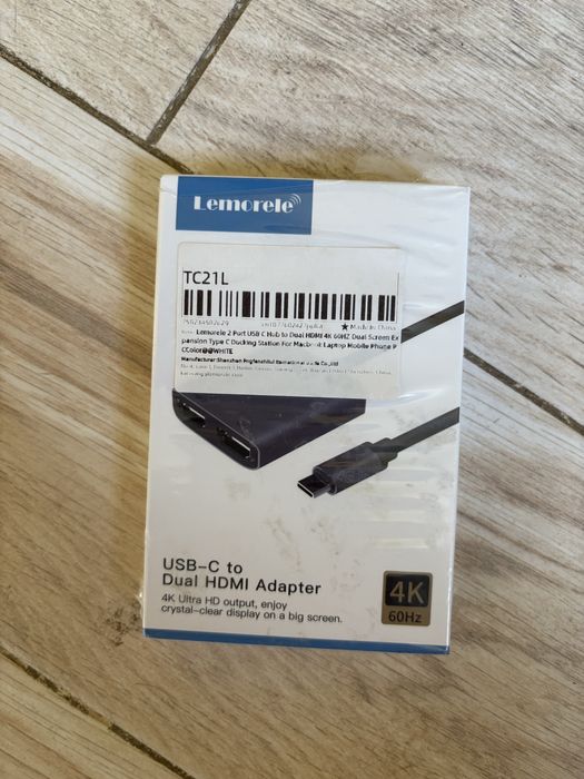 Продам переходник usb type-C - 2x HDMI