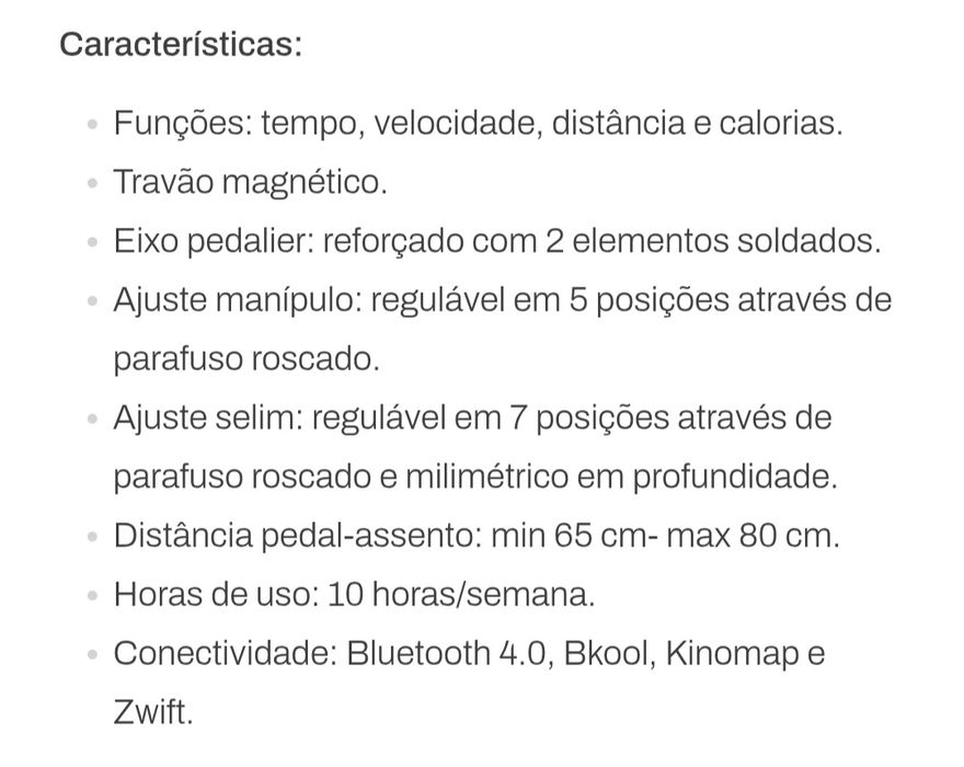 Bicicleta estática fila C100