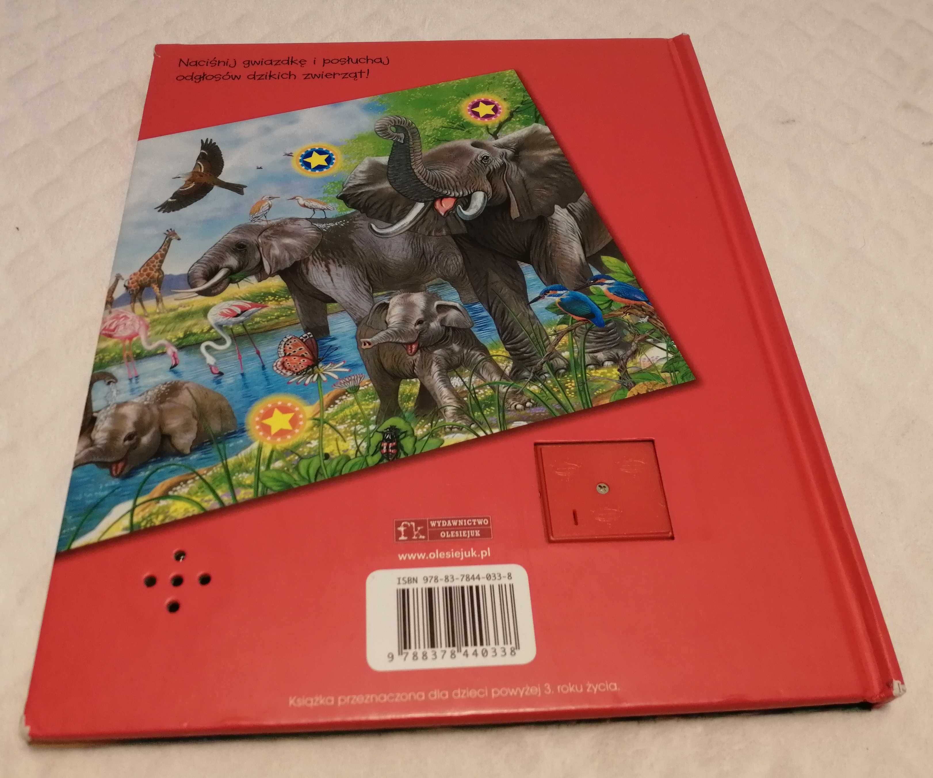 Odgłosy dzikich zwierząt, książeczka dźwiękowa (Książeczki dla dzieci)