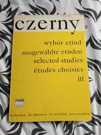 Wybór etiud na akordeon, cz. I i III, Czerny