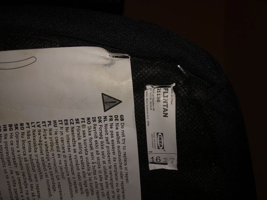 Fotel biurowy ikea flintan, krzeslo obrotowe