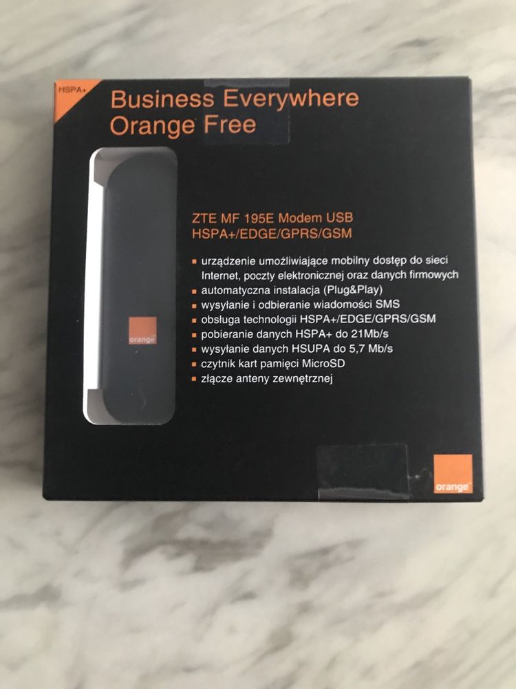 Modem USB ZTE MF 195E nowy z Orange