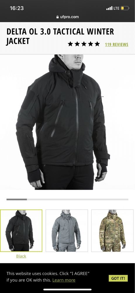 Курточка Delta ol 3.0 tactical winter jacket