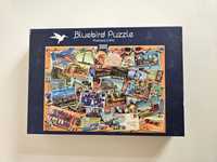3000 Bluebird puzzle Postcard USA