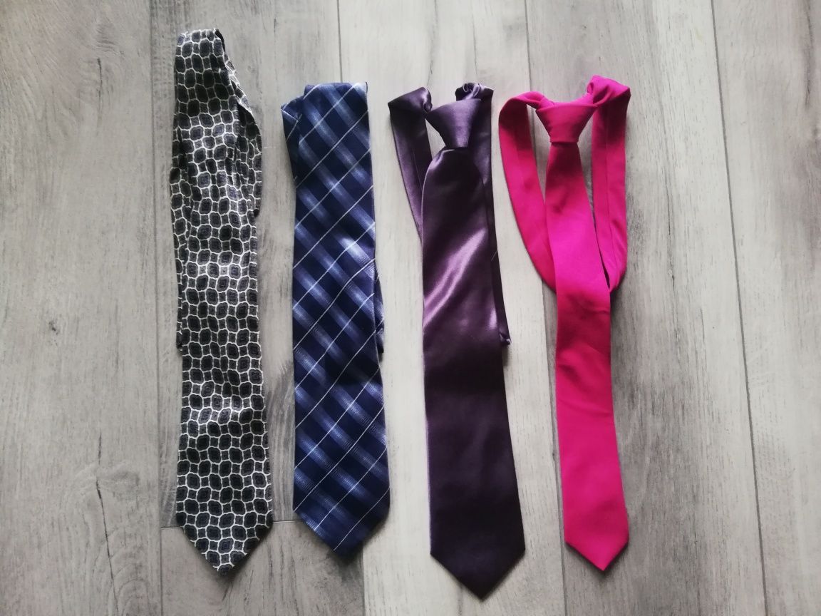 Krawat, krawaty 4 rodzaje, dł. 150cm