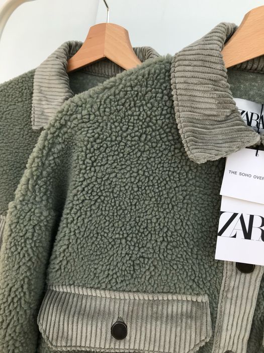 Zara куртка барашка шерпа S