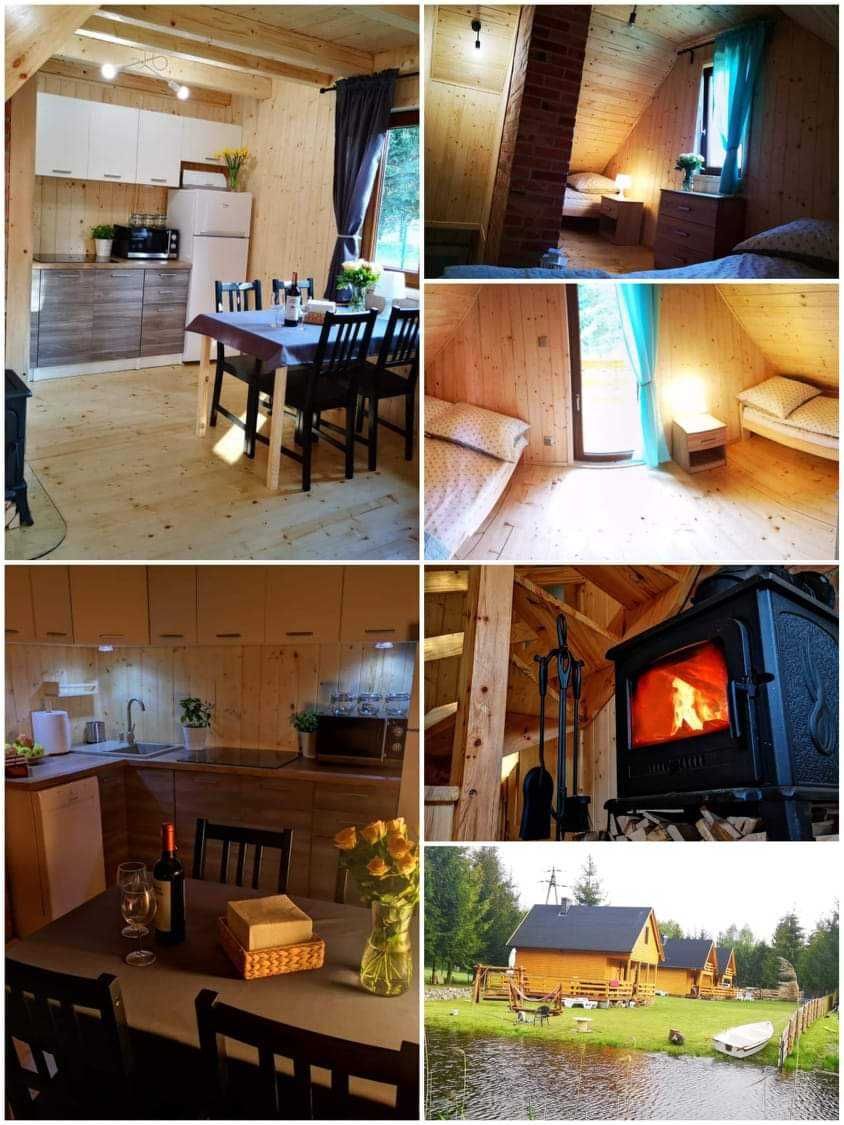 Wolne terminy! Domki Zielony Winiec- jezioro wakacje nocleg domek