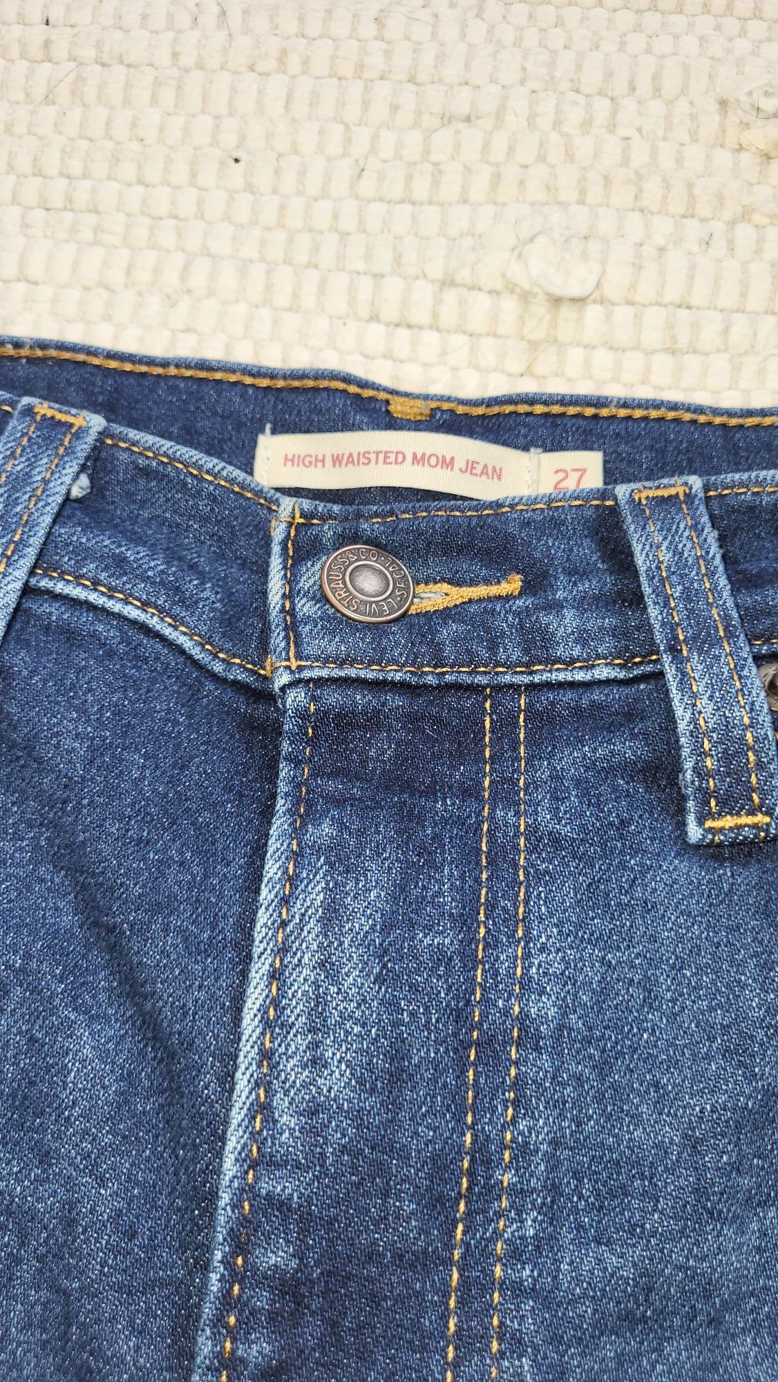 Jeansy Levis High waisted mom, 27/27 bdb