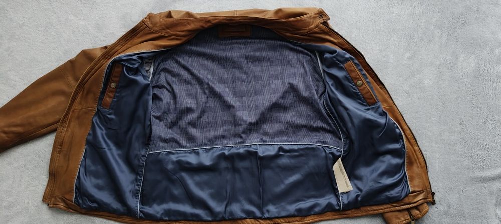 Skórzana kurtka Massimo Dutti