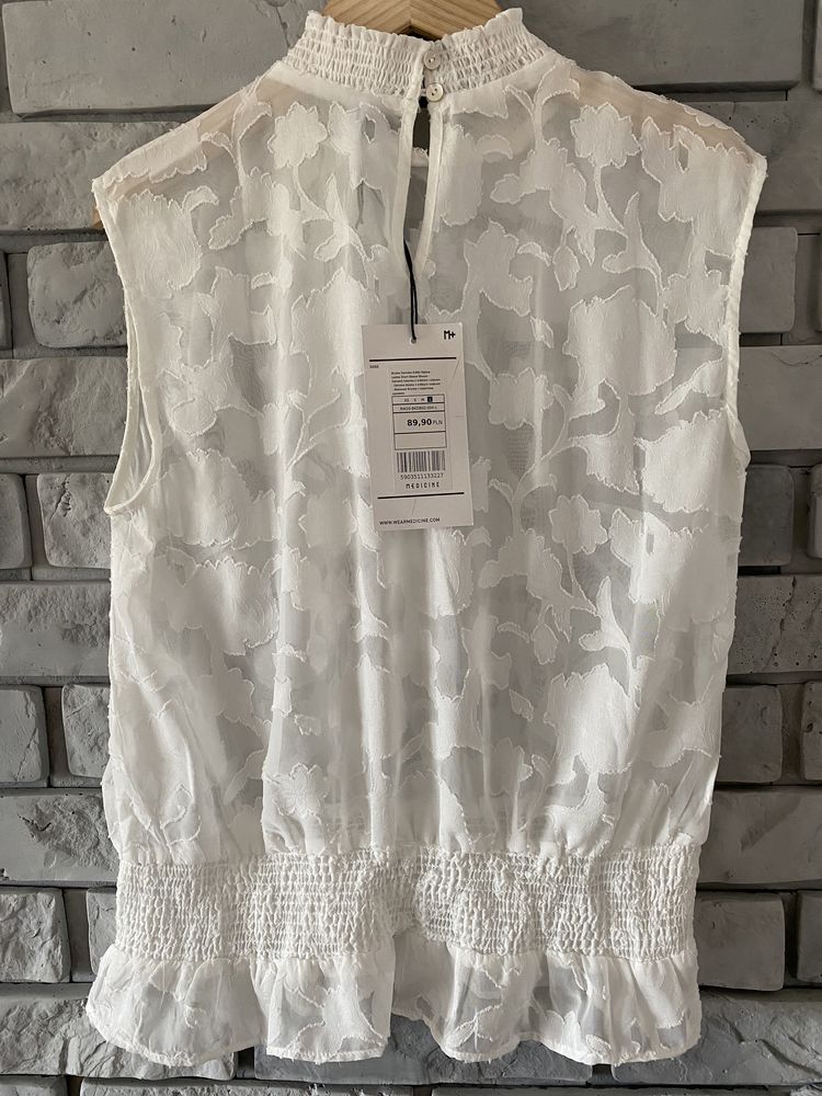 Nowa koszulka top elegancka biała medicine L 38 40