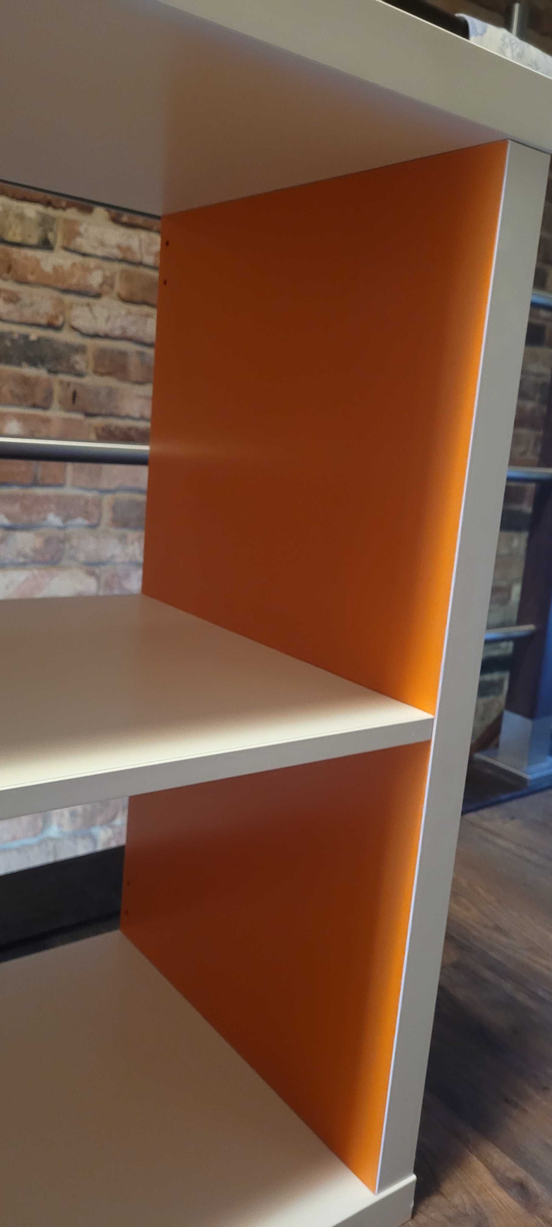 Ikea kallax 77x77x39 biało-pomarańczowy! Tanio!