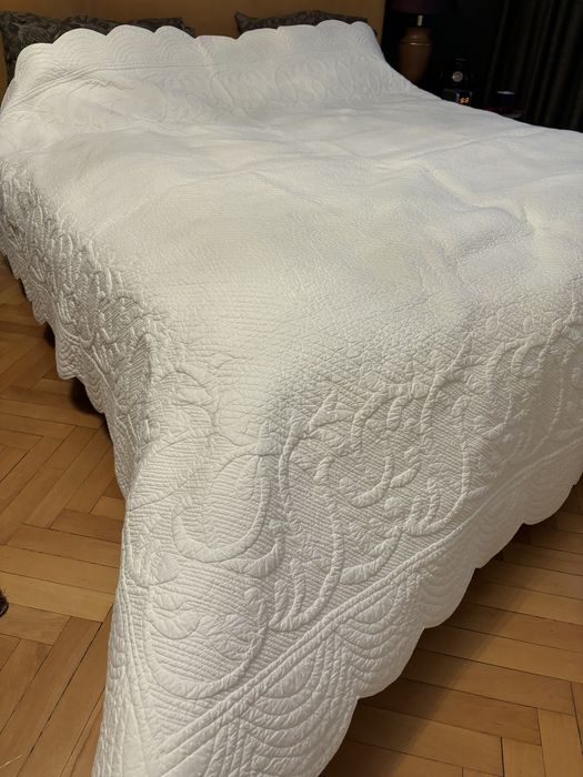 Narzuta biala pikowana Pomax 240x260cm