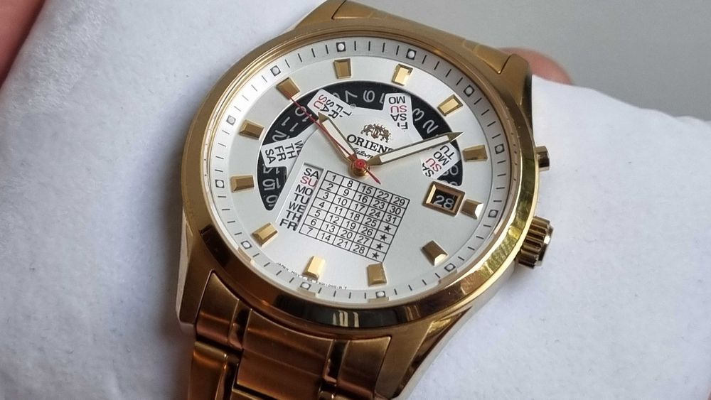 Orient Multi Year Calendar - Gold Edition- Bardzo dobry stan !