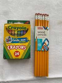 карандаши Crayola и простые карандаши