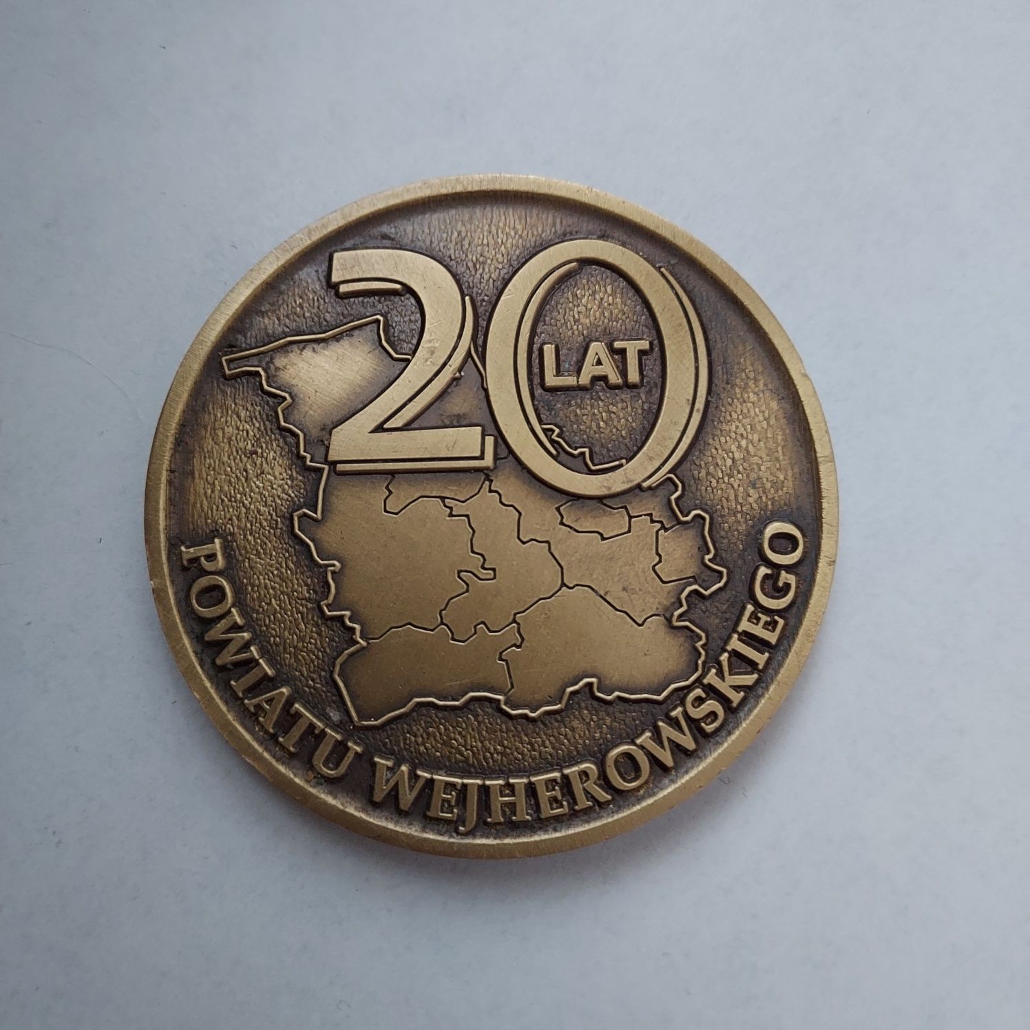 Medal 20 lat powiatu Wejherowskiego