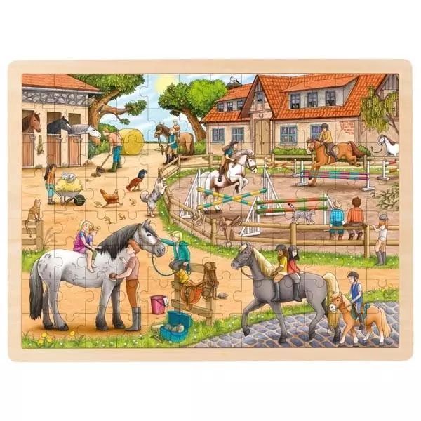 Puzzle 96 elementów. Szkółka jeździecka