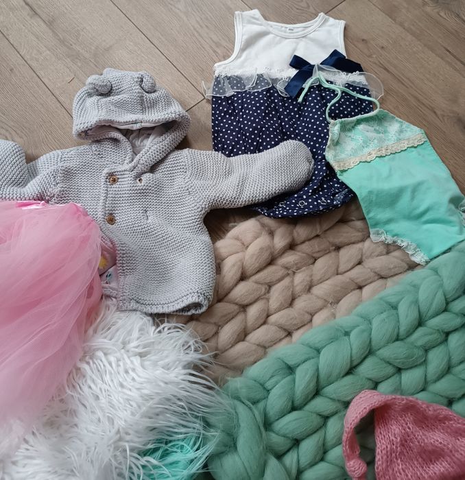 Ubranka i rekwizyty do sesji noworodkowej oraz roczkowej