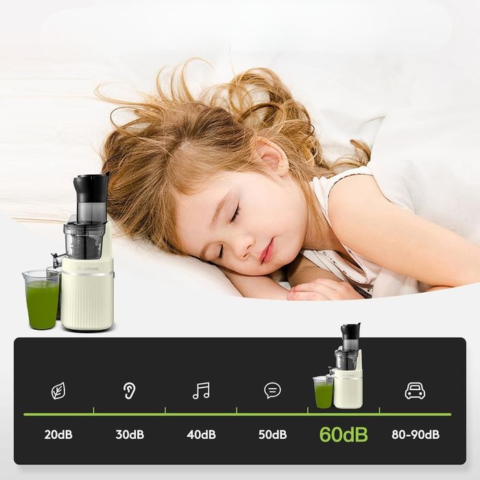 Wyciskarka Wolnoobrotowa AOBOSI 200W Sokowirówka Funkcja Reverese