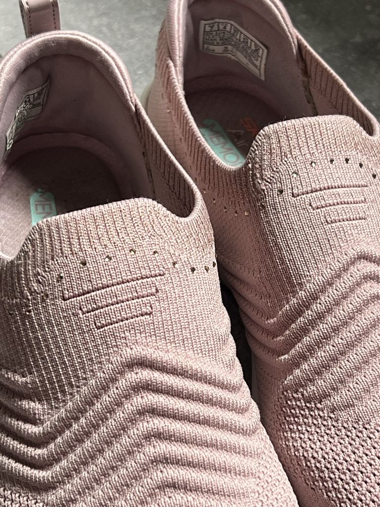 Сліпони skechers memory foam, анатомічні мокасини жіночі, мокасини
