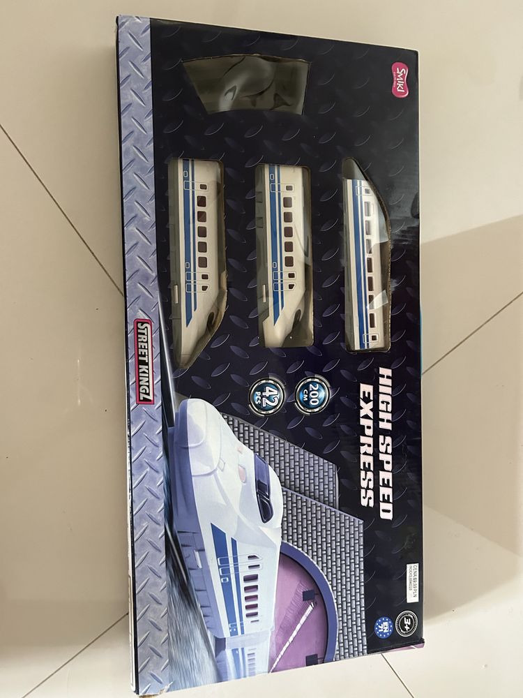 Pociąg kolejka elektryczna high speed express smiki
