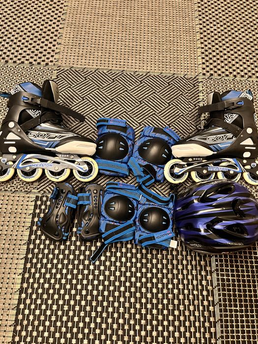 комплект роликів maraton модель soft сині