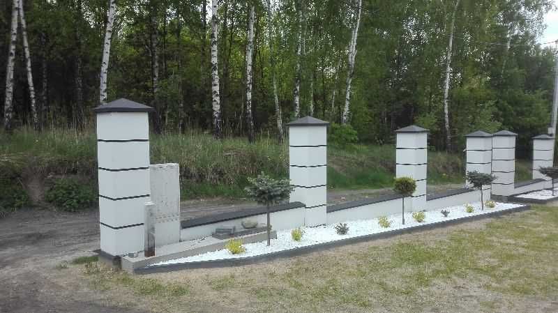 Słupki,Murki Boniowane,Boniowe,Ogrodzenia Betonowe,Stylowe,Dworkowe