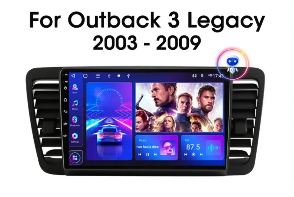 Штатная магнитола SUBARU Qutback, Legasy (2003-2009) Android10