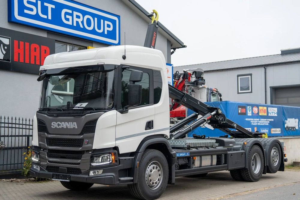 Scania P420 6x2  Scania P420, 6x2, Hakowiec, HYVA, HIAB