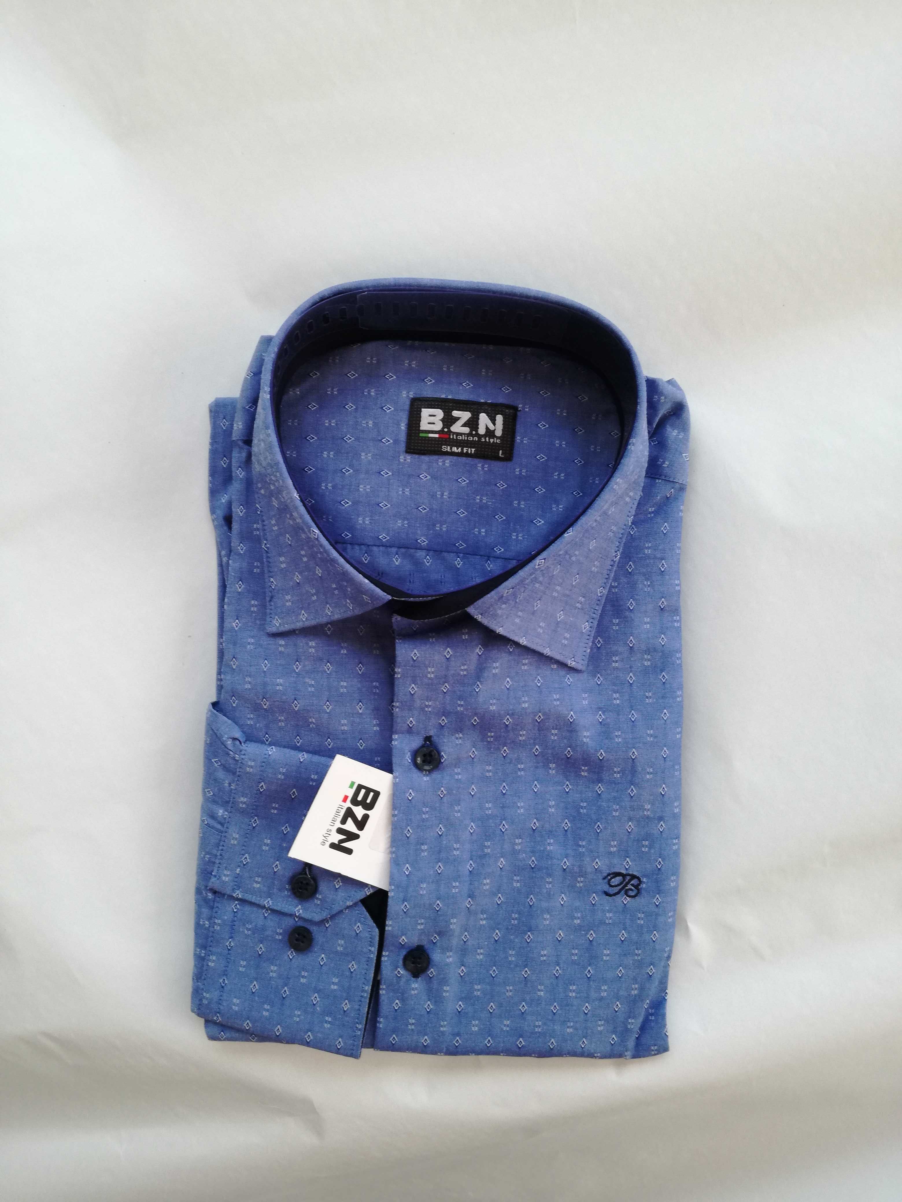 Koszula męska nowa L (39) rozmiar z metką niebieska