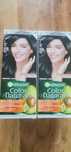 Garnier color naturals farba do włosów czarna czerń 2 sztuki