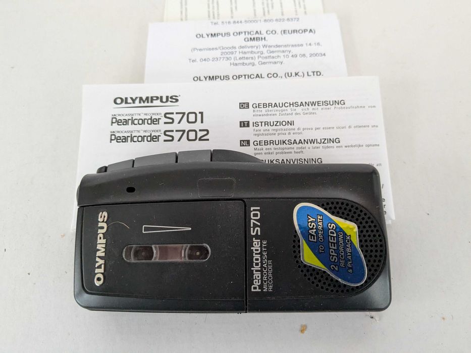 Мікрокасетний диктофон Olympus Pearlcorder S701. Японія.