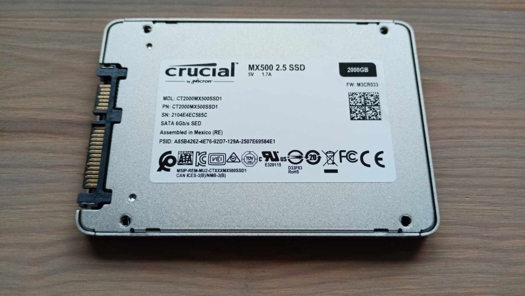 Dysk Crucial SSD MX500 2TB 2,5" SATA