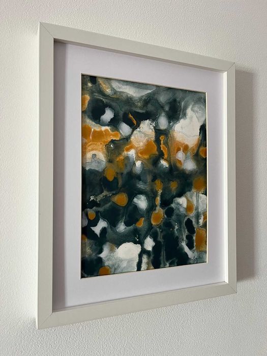 Pintura abstrata em acrílico
