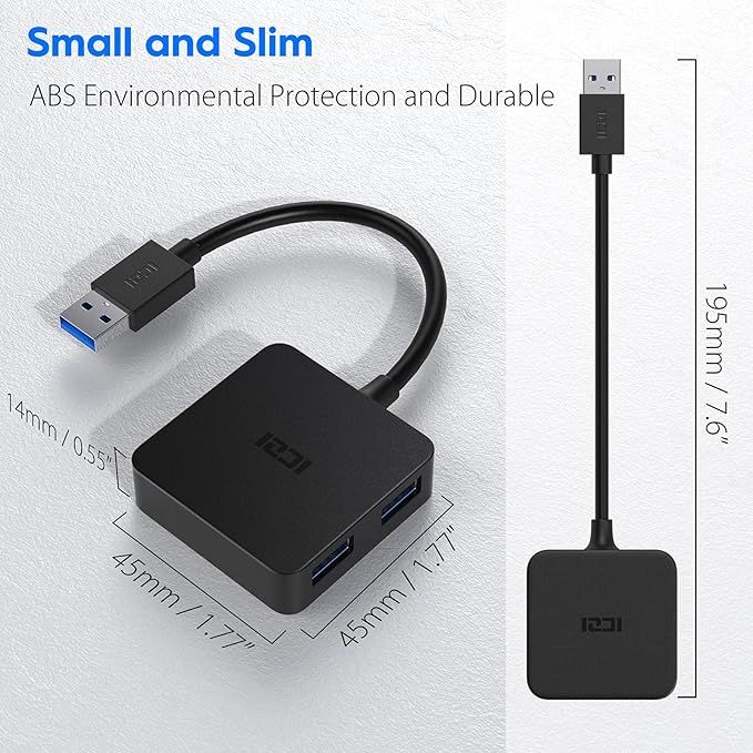 iczi usb 3.0 hub mini koncentrator, rozdzielacz 4w1 vv