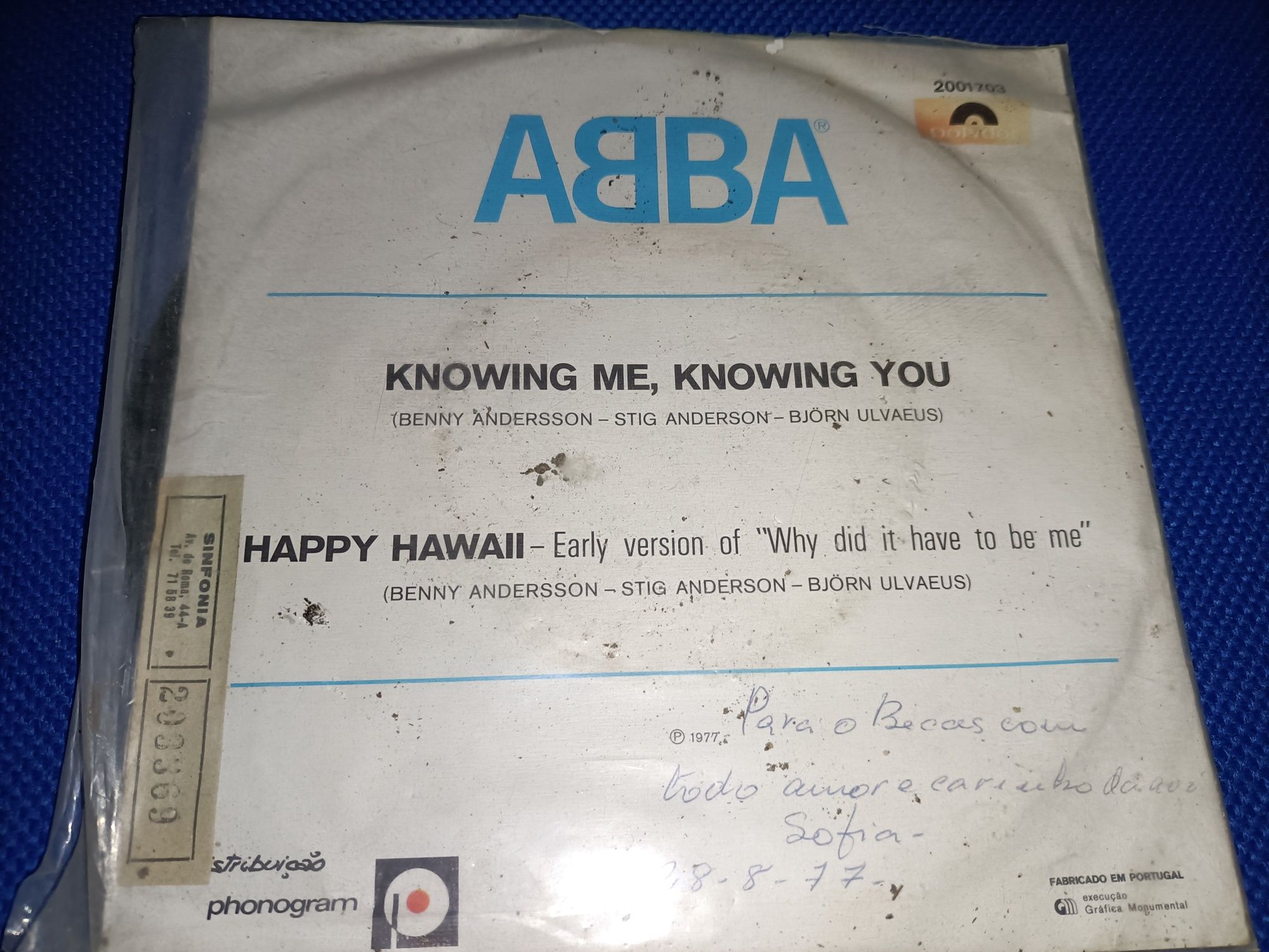 Abba Knowing Me,Knowing You_vinil